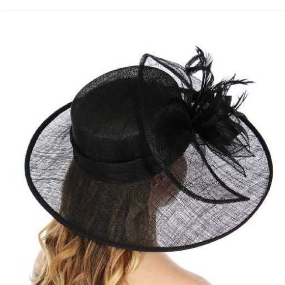 new Sinamay dress hat with flower feather